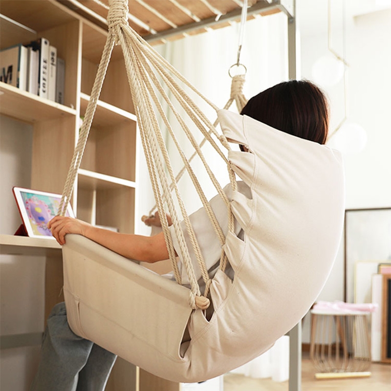 宿舍吊椅大学生寝室吊床秋千学生闪电客可躺摇篮加厚懒人单人秋千男