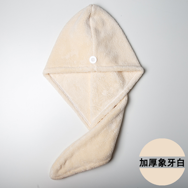 包头巾浴帽干发帽女吸水速干可爱日本加厚干发巾防水长发洗澡 三维工匠 双色波纹