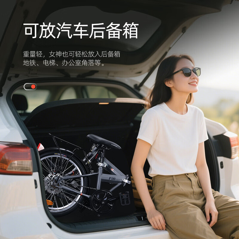凤凰电动自行车新款轻便代步车48V20Ah锂电续航60km智能防盗快充时尚减震设计高清大图