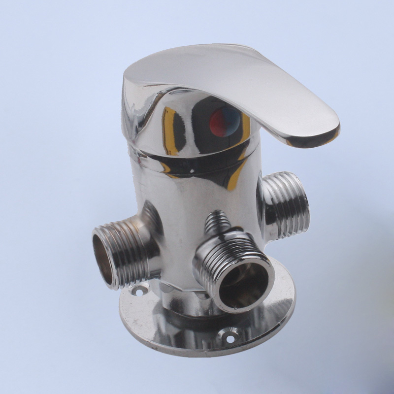 闪电客明装家用混水阀太阳能上水阀开关浴室冷热水龙头混合阀淋浴