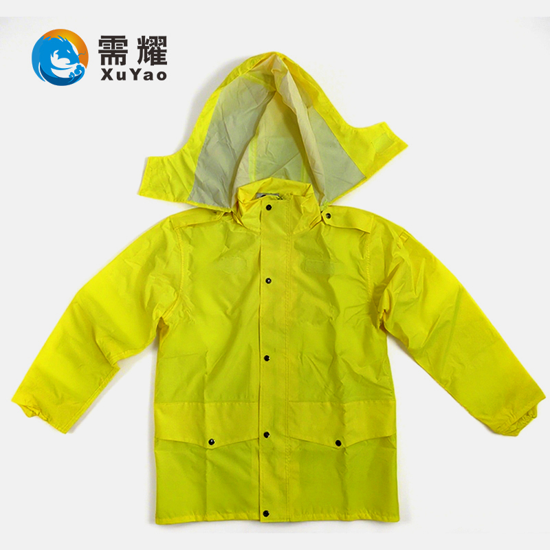 需耀 150D套装雨衣 荧光黄 套