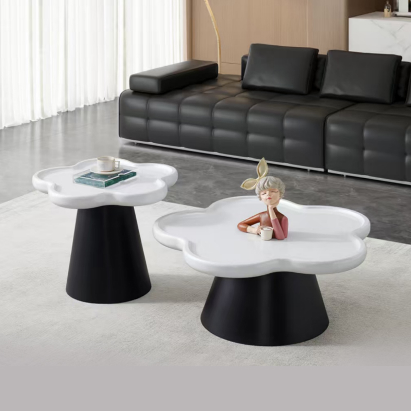 沃灏 茶几组合（主几：850*850*400 边几：600*600*510）高清大图