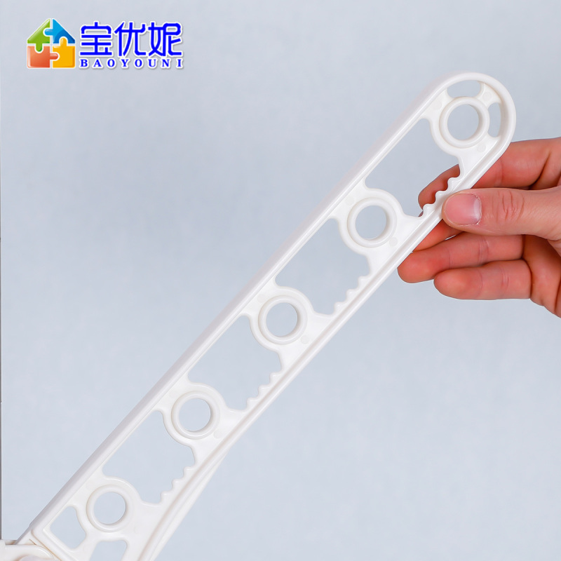 宝优妮 婴儿晾衣架落地折叠晒衣架阳台不锈钢多层尿布架毛巾架宝宝凉衣架户外旋转衣架可挂25件衣服