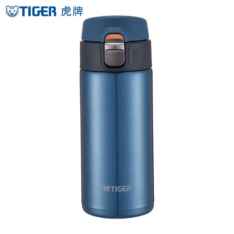 虎牌tiger保温杯不锈钢真空杯mmja36c一键开启弹盖杯轻量化保温杯水杯