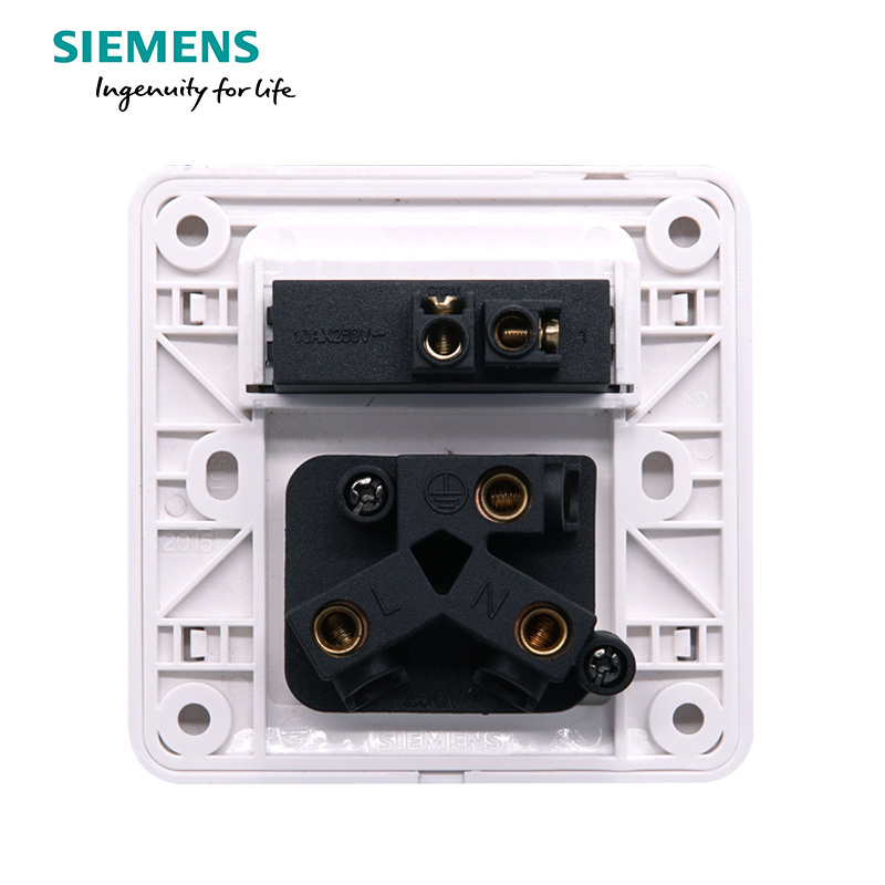 西门子(SIEMENS)开关插座 远景雅白系列一开10A三孔插座5UB01051CC1