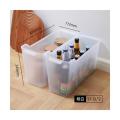 禧天龙X-6179收纳桶多功能整理箱无盖 透明白2个装 11.5升