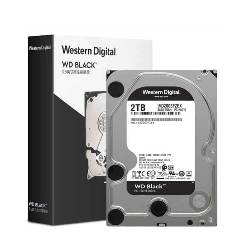 西部数据台式机游戏硬盘 黑盘 WD2003FZEX 2TB 7200转 64MB SATA接口