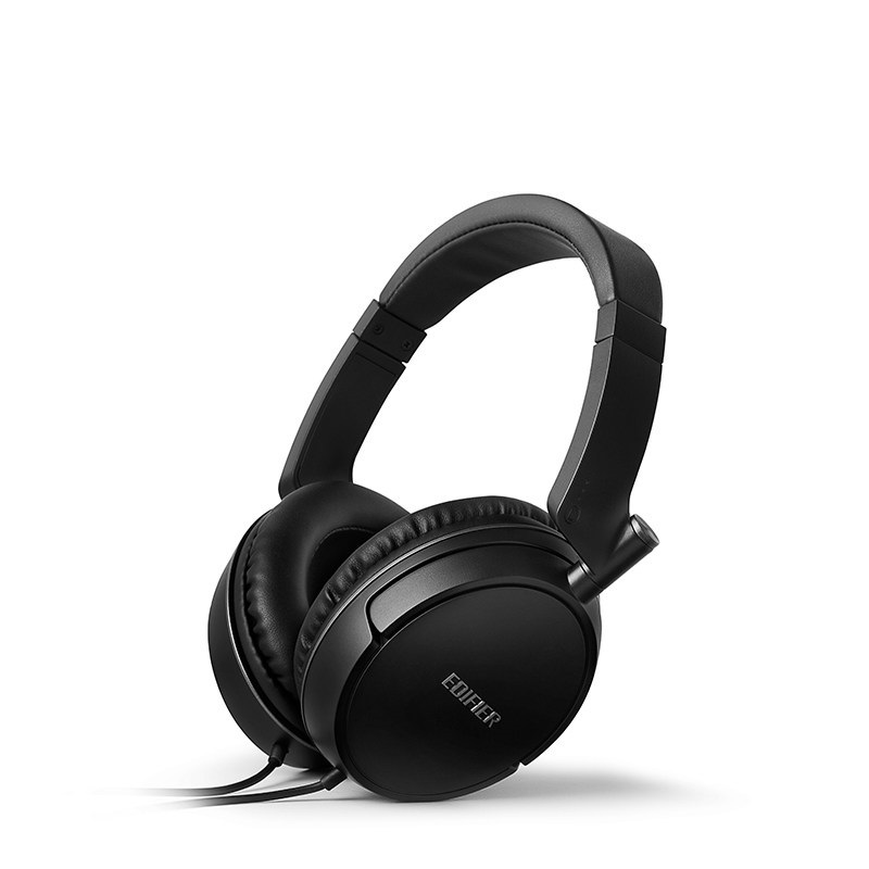 漫步者edifierh841p有线耳机头戴式电脑35mm手机耳麦hifi重低音带