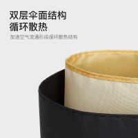美度2021新款双层遮阳伞女卡通小清新防晒伞黑胶涂层防紫外线太阳伞双人折叠晴雨伞两用M3303