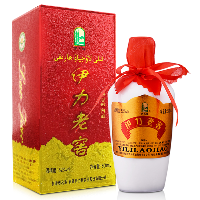 伊力特 52度伊力老窖500ml*6瓶 整箱装 浓香型白酒大老窖