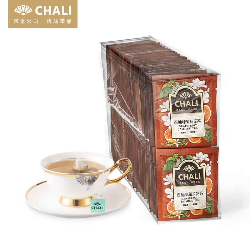 ChaLi 茶里无纺布西柚味茉莉花茶独立茶包200g(2g*100包)