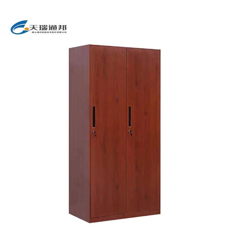 天瑞通邦 钢制套色更衣柜/文件柜 组 二门红木纹900*500*1850mm/组