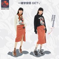 [1件3折价:58.5]美特斯邦威米奇联名卫衣女秋季新款米奇印花纯棉圆领女