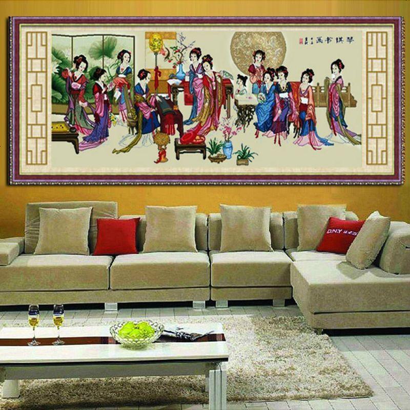 琴棋书画十字绣金陵十二钗梦红楼群芳十二金钗古典美女包邮