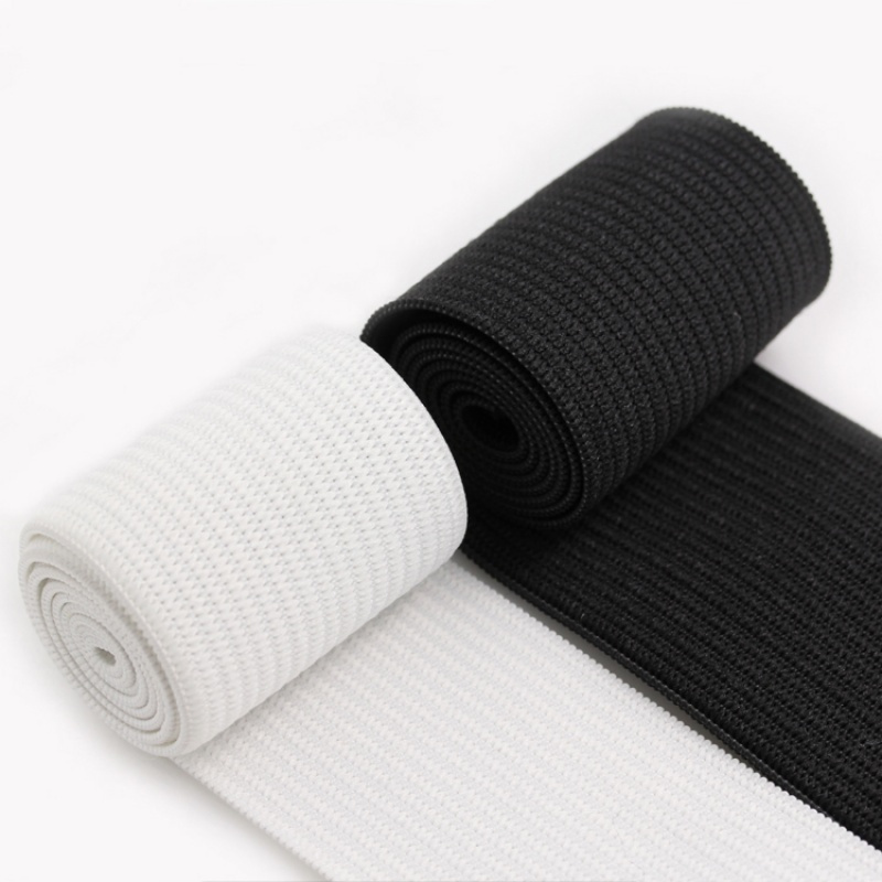 家柏饰(corated)黑色松紧带宽辅料橡筋带细扁加厚橡皮筋家用弹力绳