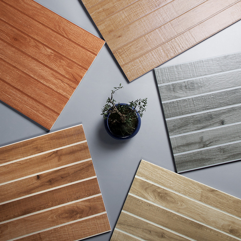 条形木纹美式文化砖 餐厅瓷砖客厅仿古电视背景墙砖300 600壹德壹