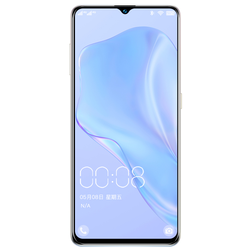 天语 P60pro 6.5英寸高清水滴屏 游戏拍照智能手机 侧键指纹 人脸识别全网通4G 樱花粉 128GB