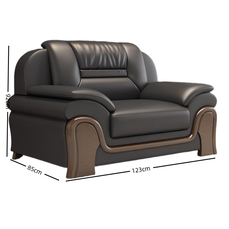 怡卓欧真皮沙发单人位张高清大图