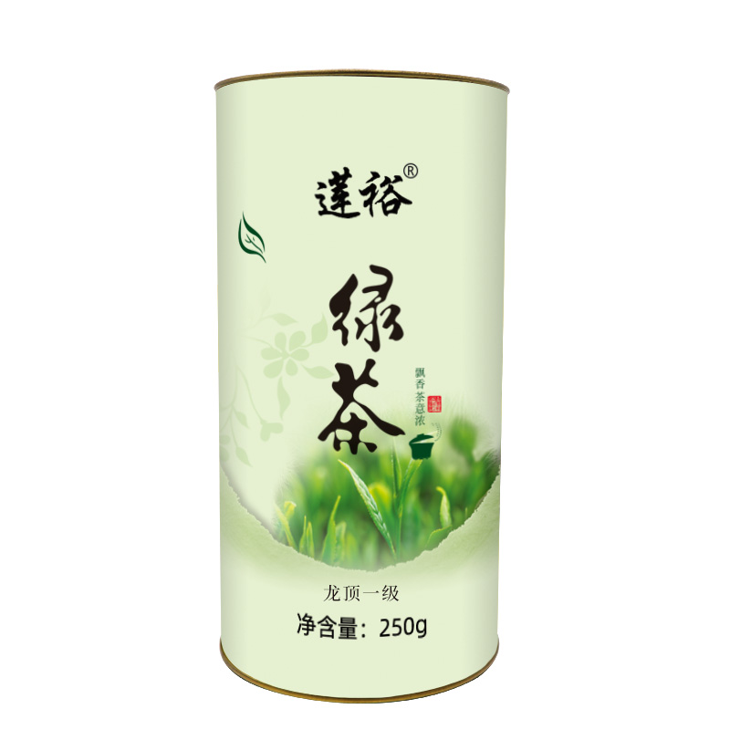 莲裕绿茶龙顶一级250克桶高清大图