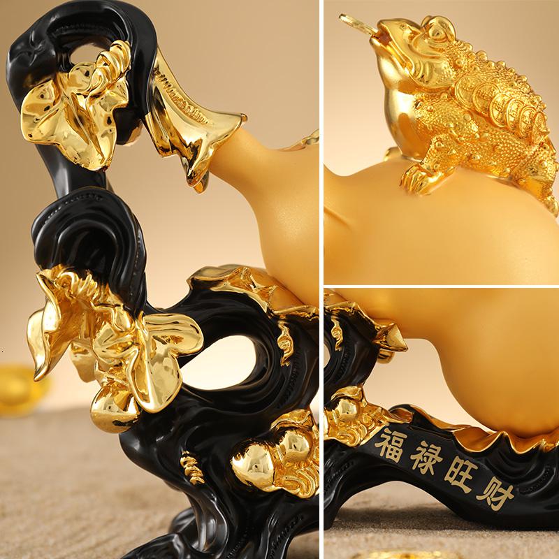 美帮汇葫芦摆件金蟾装饰摆设客厅电视柜工艺品装饰品物高清大图