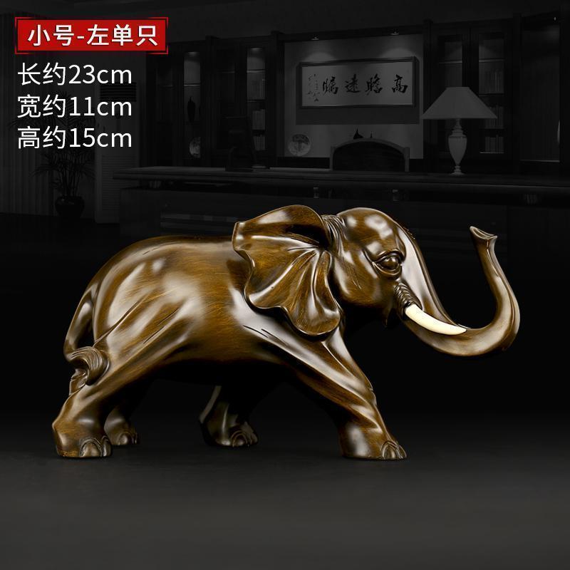 美帮汇大象摆件象工艺品大号一对办公室桌面书房装饰开业送礼品高清大图