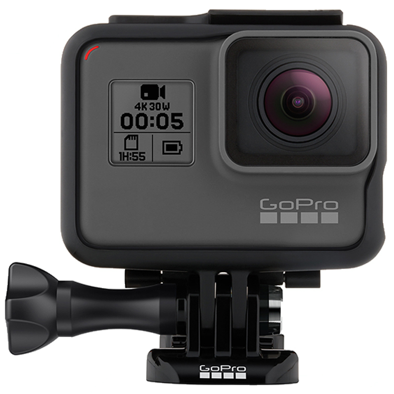 GoPro HERO 5 Black运动摄像机 含骑行专业版配件套包 4K高清视频 10米防水 触摸屏 语音控制高清大图
