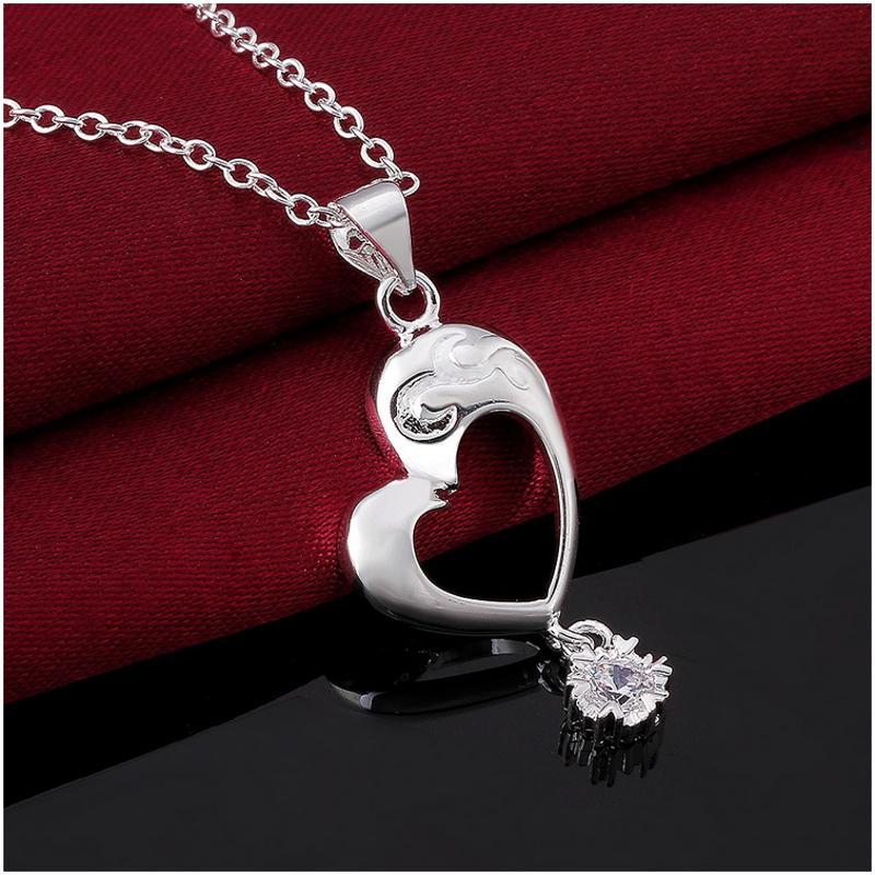 N588 Women Silver Necklace 镀925纯银女项链日韩版锁骨链潮人送女朋友七夕情人节礼物