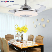 冠雅(GUANY)FS5038吊扇灯42寸家用客厅现代简约隐形带风扇电扇吊灯光源36W电机功率65W