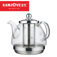 KAMJOVE/金灶 A系列 电磁炉玻璃壶 304不锈钢内胆 过滤烧水壶 大容量花茶壶 烧水煮水壶 电陶炉煮茶壶 茶具