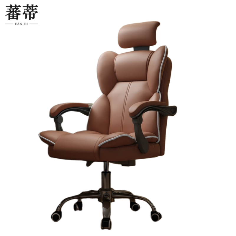 蕃蒂转椅咖色把高清大图