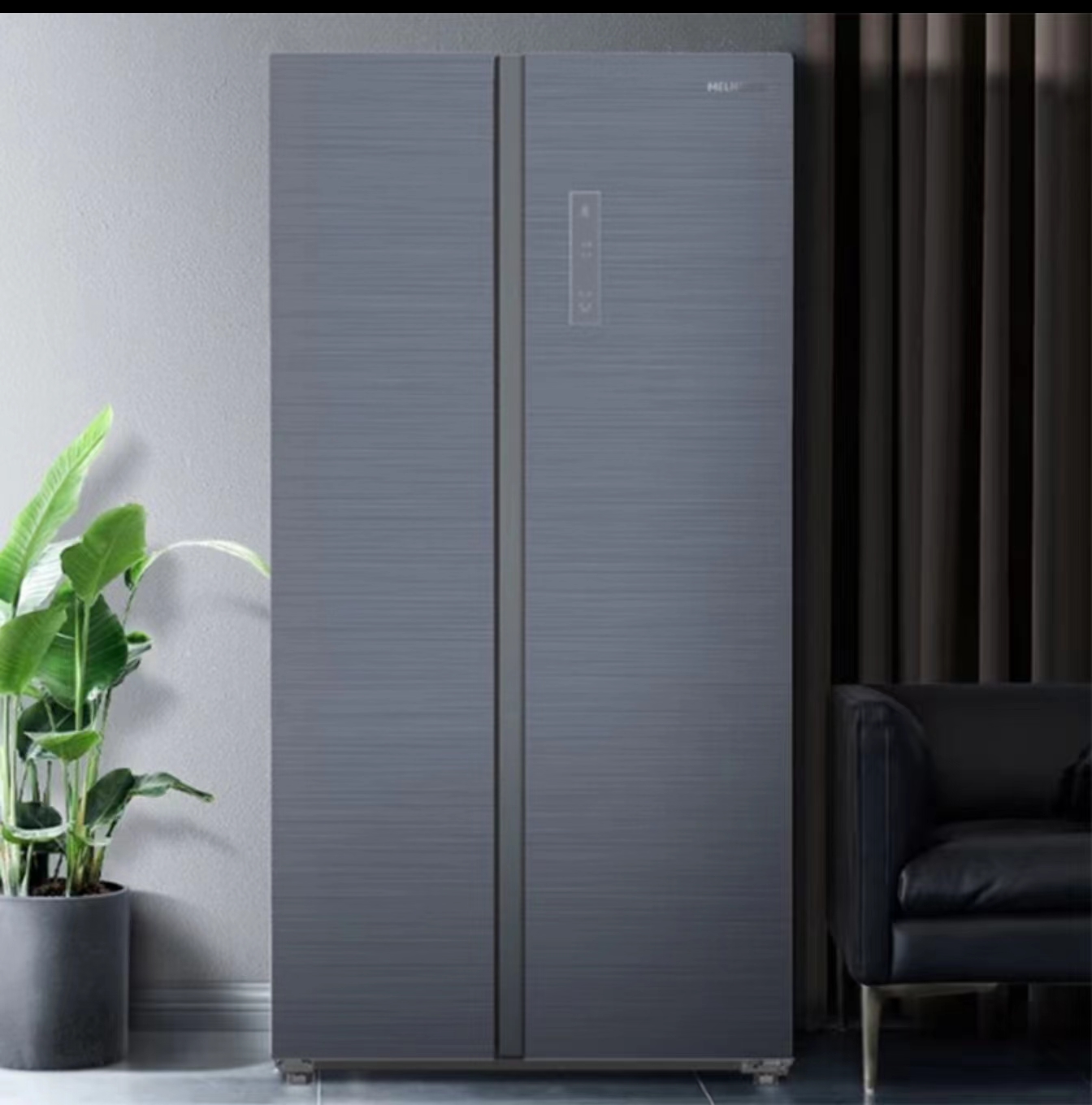 美菱(meling) bcd-551wpb 551升对开门两门大容量家用冰箱 一级能效双