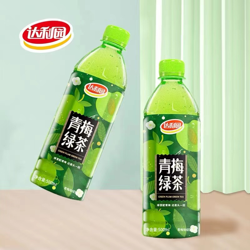 达利园青梅绿茶500ml*5瓶青梅绿绿茶饮料 茶饮料组合装套餐