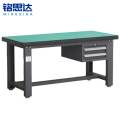铭思达钳工操作台1.8米吊二抽张...