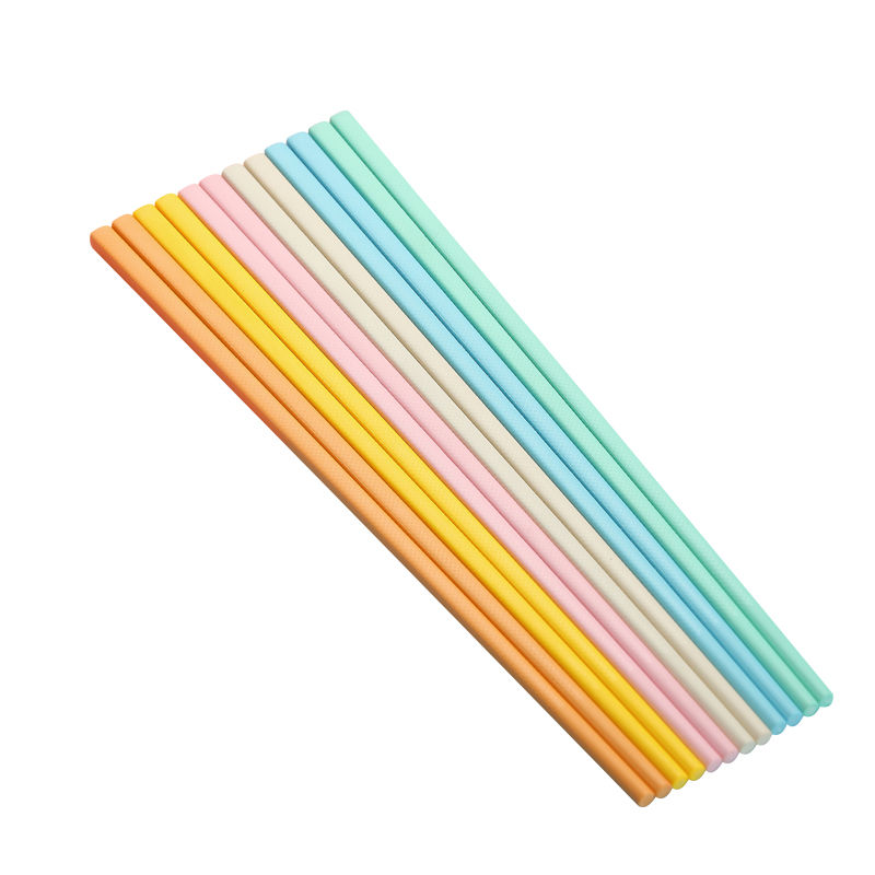 彩色合金筷子家用糖果色防滑防霉耐高温创意个性不同颜色快子6双 混搭