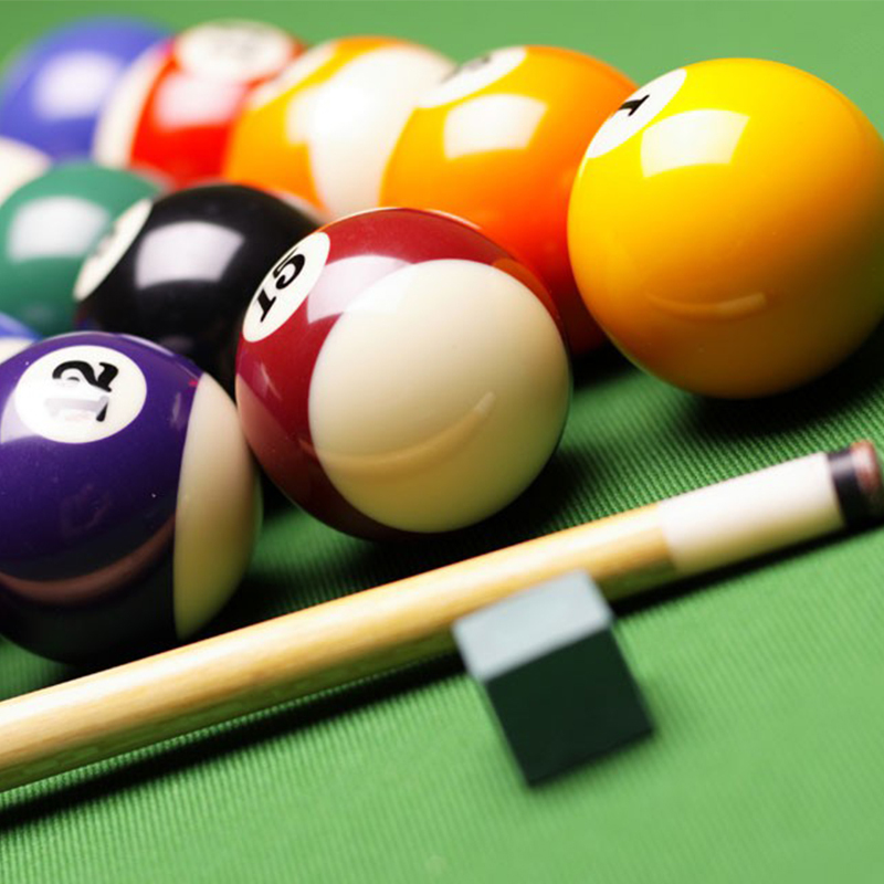 台球子黑八美式斯诺克大号小号台球桌球用品标准迷你黑8台球子英式38