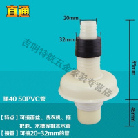 下水三通通用地漏管接头管道面盆浴室卫生间卫浴水管洗衣机管道接