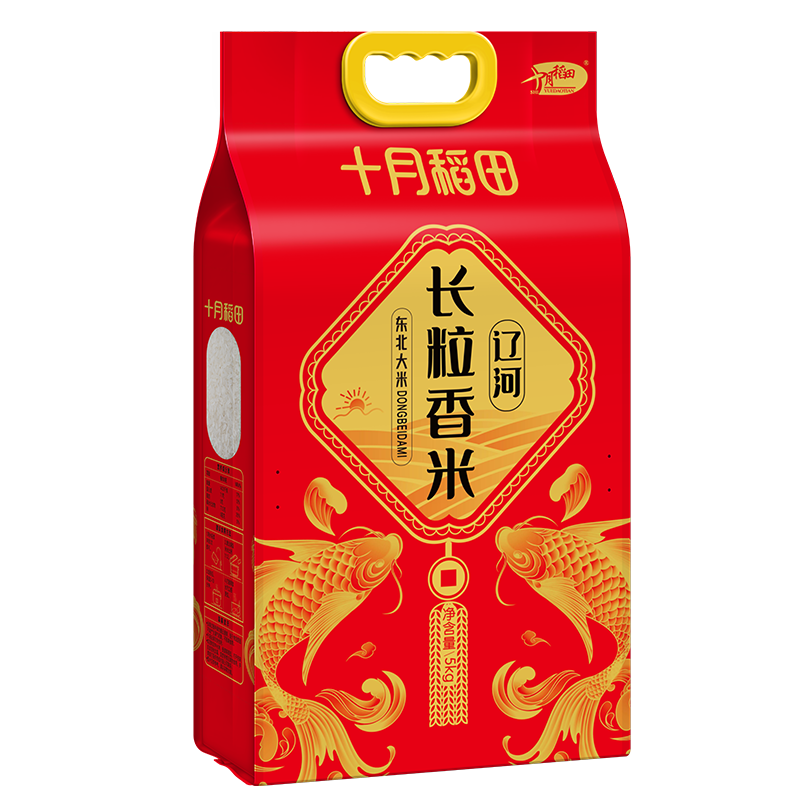 十月稻田(SHIYUEDAOTIAN) 东北大米辽河长粒香5kg高清大图