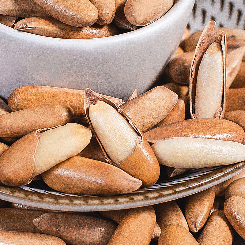 巴西松子500g罐装手剥松子大颗粒