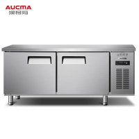 澳柯玛(AUCMA) 展示柜 HF-18X8G 工程款工作台全冷冻展示柜保鲜平冷厨房不锈钢1.8米长0.8米宽