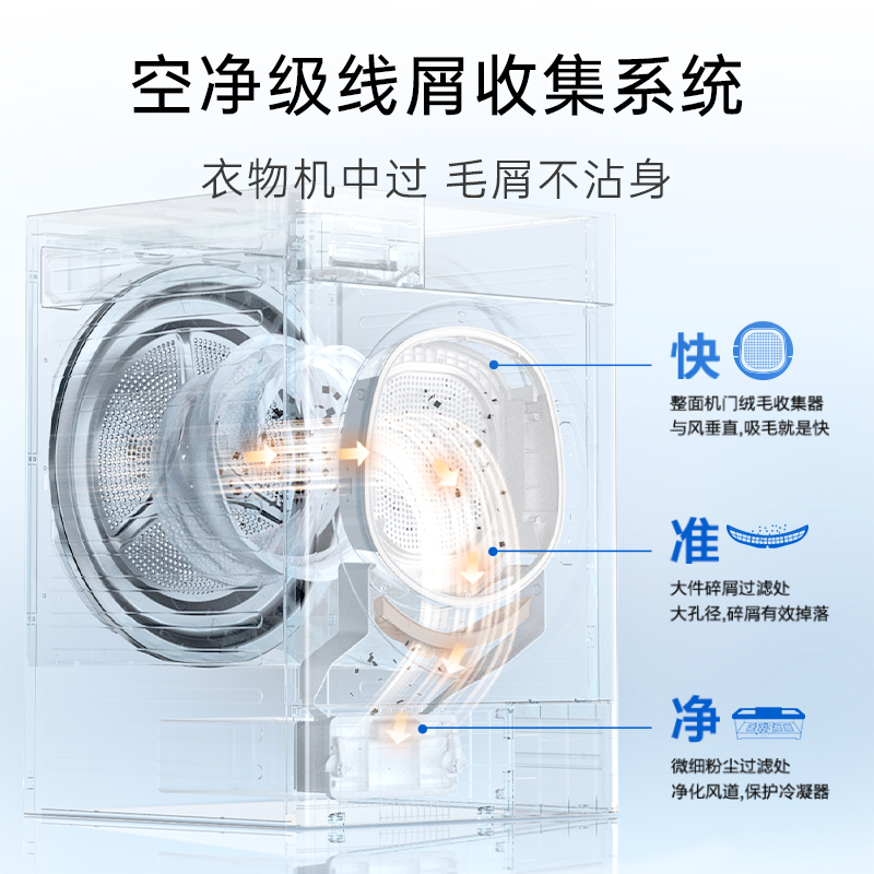 松下全自动滚筒洗衣机XQG100-N4P1 10kg 1级能效悦影黑智能电脑控制LED显示屏高清大图