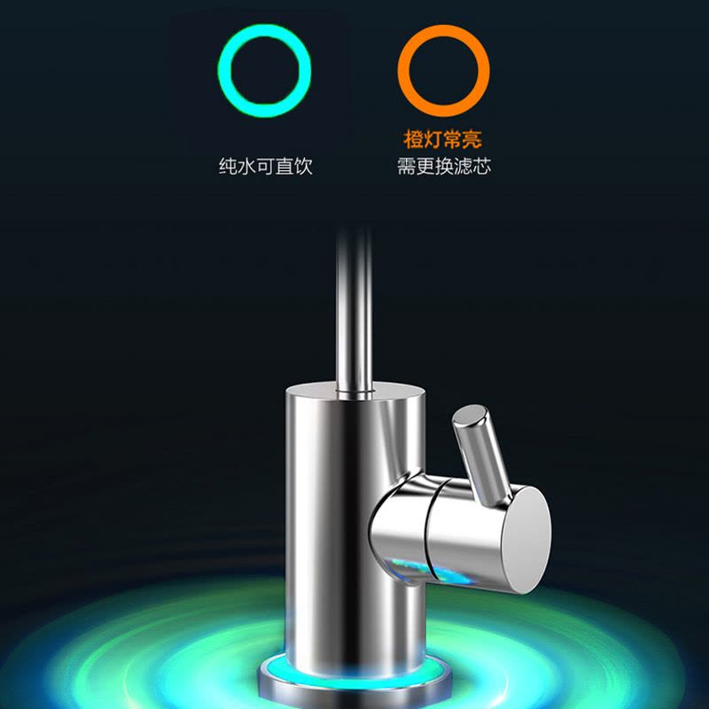 比弗丽600加仑智显灯环水龙头厨下反渗透净水器BFL-F-616(不含安装)图片