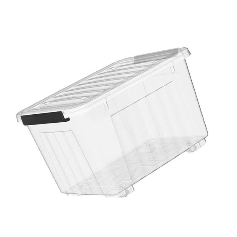 华燏 HY-XZ03 76.5*53.5*43cm 滑轮储物箱 (计价单位:个)透明图片