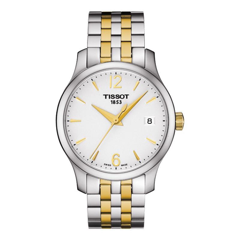 Tissot天梭俊雅系列钢带女士石英表T063.210.22.037.01