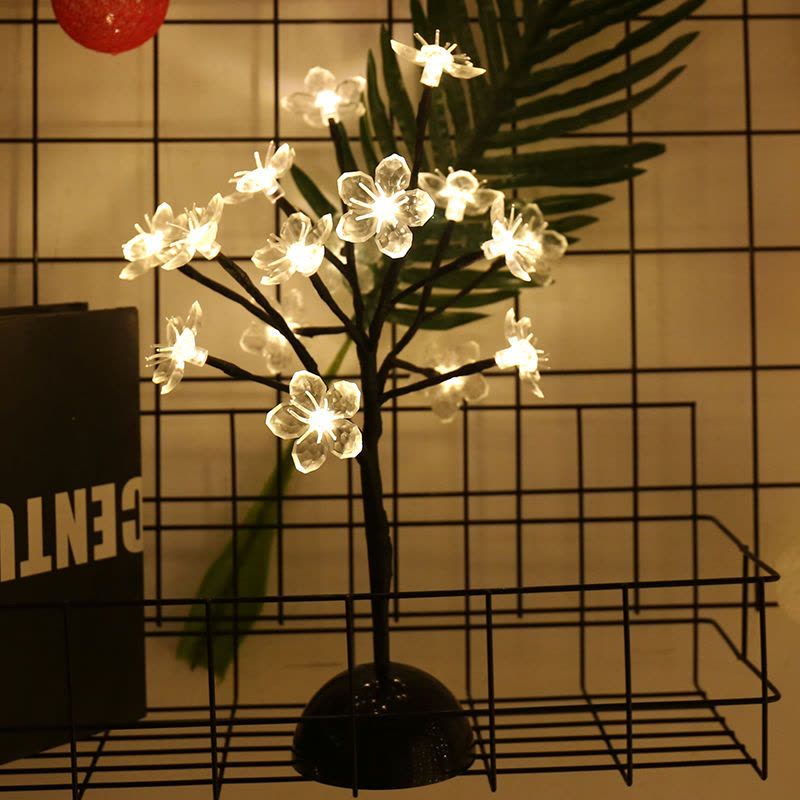 小树灯台式小夜灯创意礼品ins北欧装饰灯造型线球彩灯串少女心图片