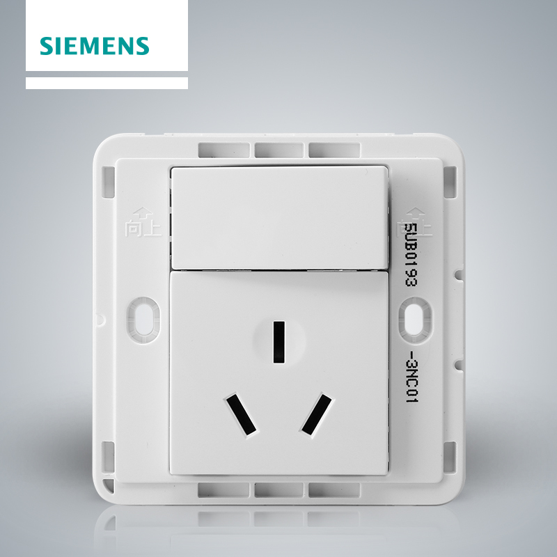 西门子(SIEMENS)开关插座 皓睿玉釉白系列一开16A三孔空调插座5UB01933NC01