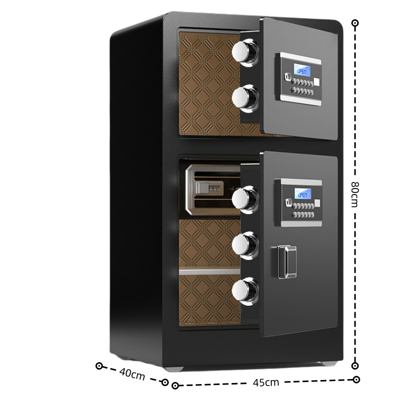 怡卓欧电子保密柜双门80CM密码台高清大图