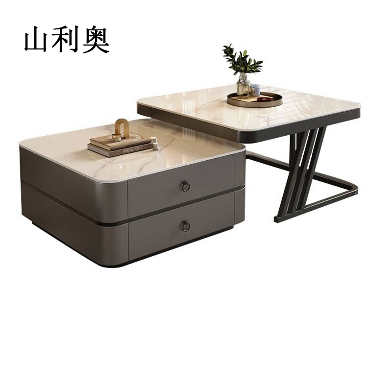 山利奥 茶几 岩板 张高清大图