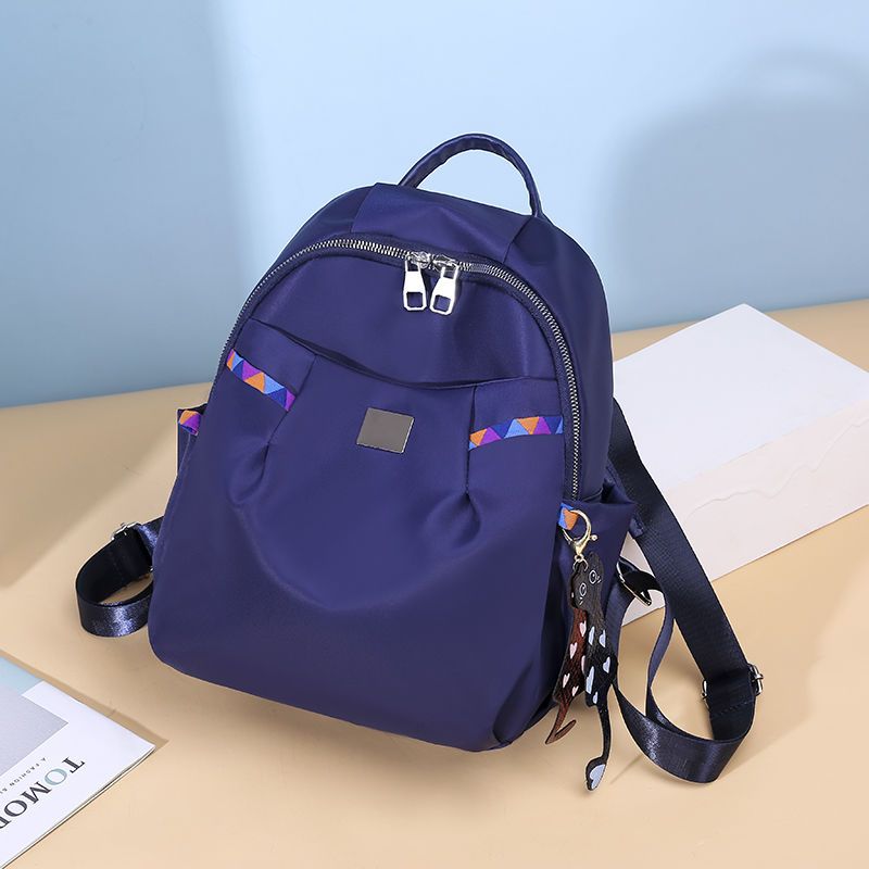 双肩背包女2020新款韩版时尚百搭牛津布小背包女士旅行尼龙帆布包