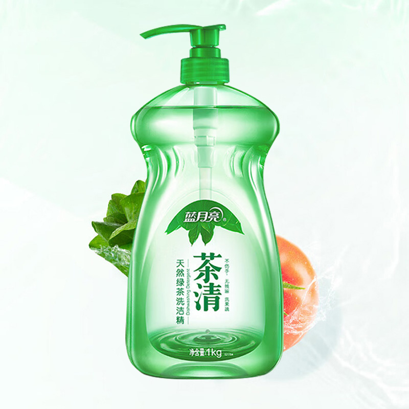 蓝月亮洗洁精套装1kg*4瓶温和亲肤快速去油10000943高清大图