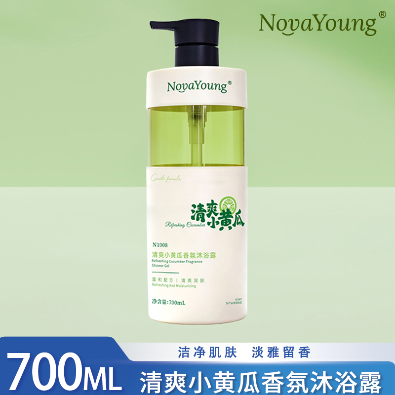 novayoung N1008清爽小黄瓜香氛沐浴露700ml 沐浴露(计价单位:瓶)绿色高清大图